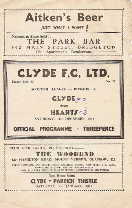 1954121101 Clyde 3-0 A