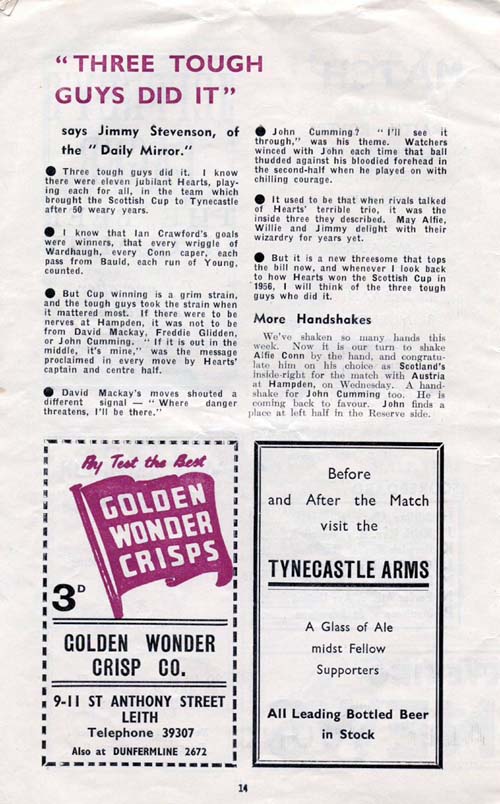 1956042812 Raith Rovers 7-2 Tynecastle