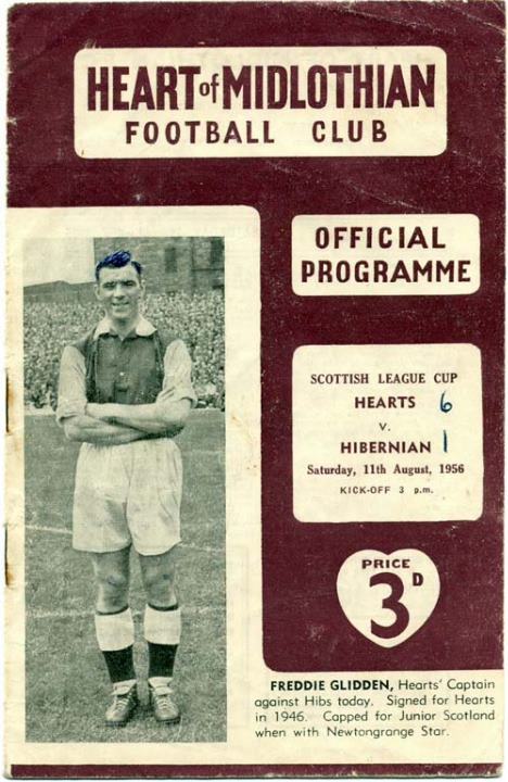 1956081101 Hibernian 6-1 Tynecastle