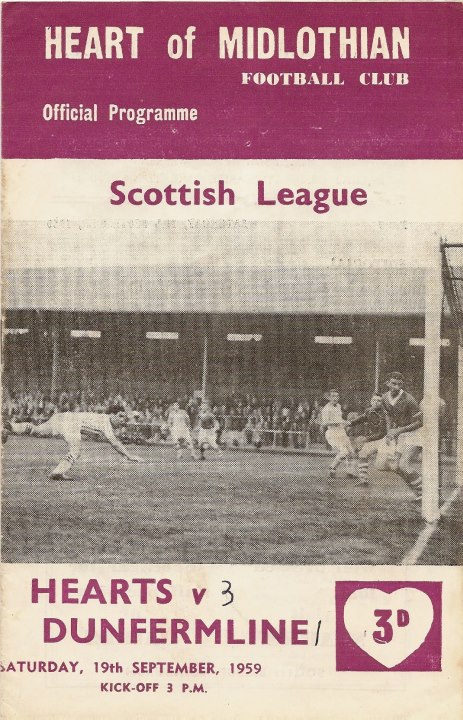 1959091901 Dunfermline Athletic 3-1 Tynecastle