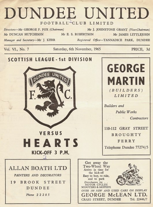 1965110601 Dundee United 2-2 Tannadice Park