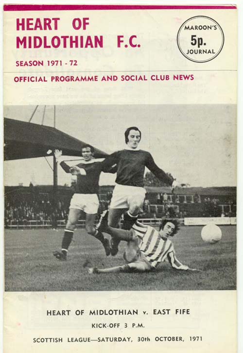 1971103001 East Fife 1-1 Tynecastle