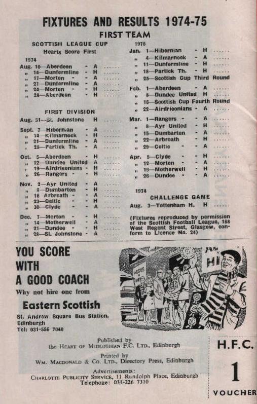 1974080314 Tottenham Hotspur 1-1 Tynecastle