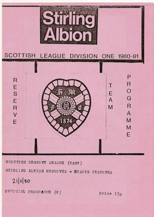 1980112101 Stirling Albion Reserves