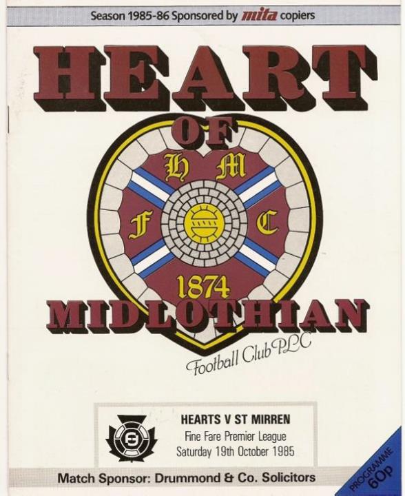 1985101901 St Mirren 3-0 Tynecastle