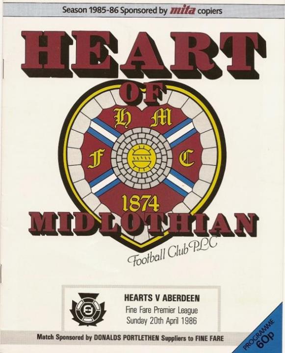 1986042001 Aberdeen 1-1 Tynecastle