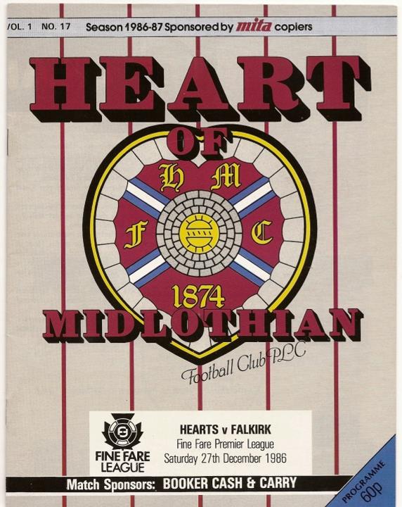 1986122701 Falkirk 4-0 Tynecastle