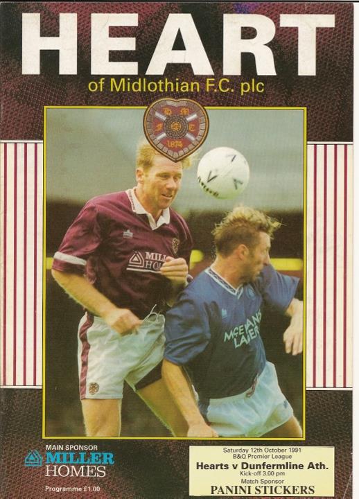 1991101201 Dunfermline Athletic 1-0 Tynecastle