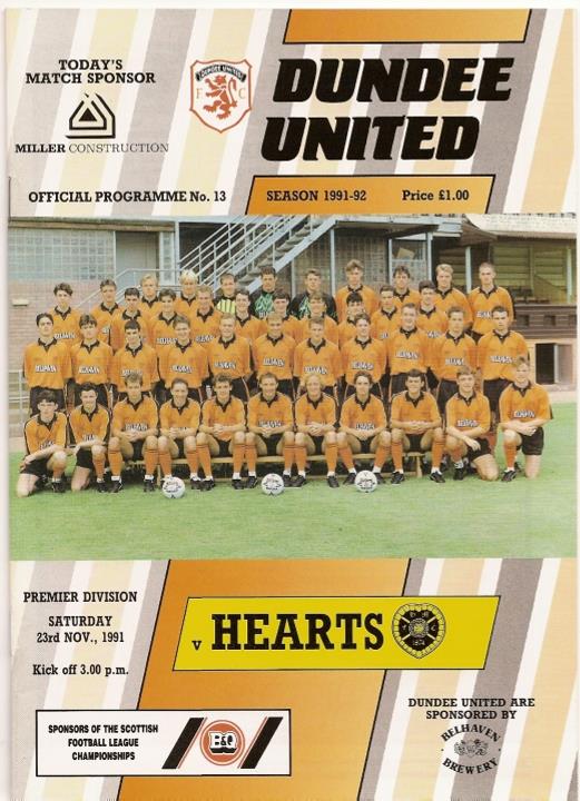 1991112301 Dundee United 1-0 Tannadice Park