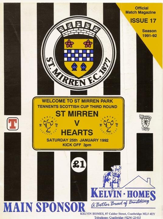 1992012501 St Mirren 0-0 Love Street
