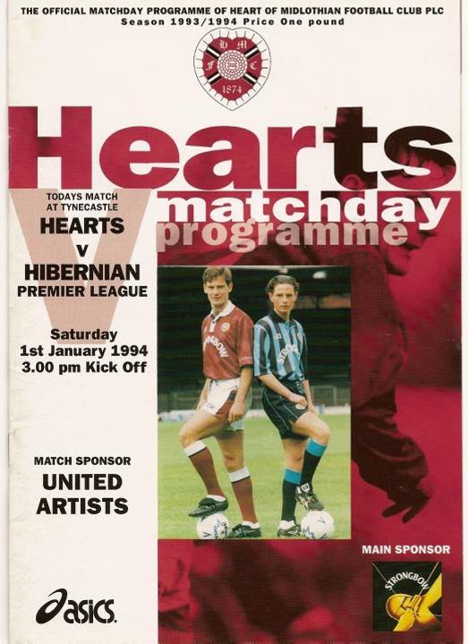 1994011201 Hibernian 1-1 Tynecastle