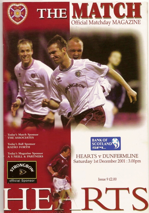 2001120101 Dunfermline Athletic 1-1 Tynecastle