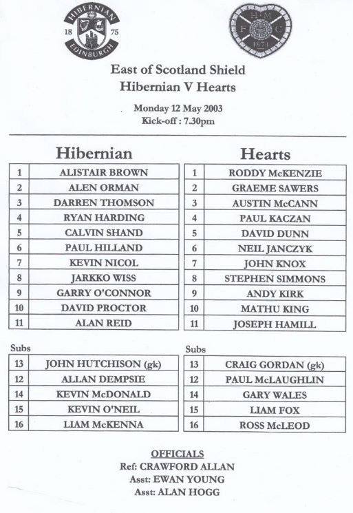 2003051201 Hibernian 2-0 Easter Road
