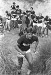 John Robertson training at Gullane, 1986