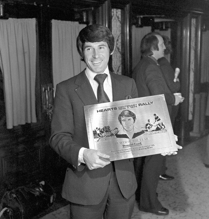 Donald Ford at Hearts Centenary Rally 1974