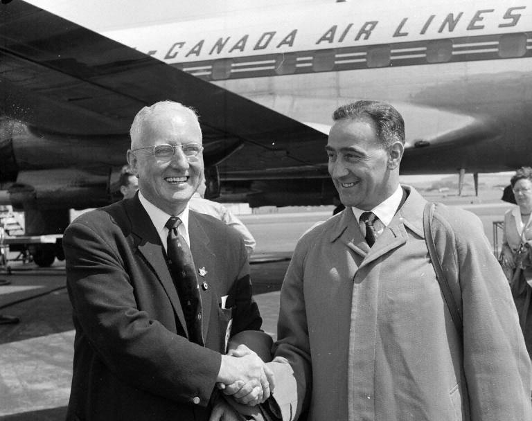 Hearts Prestwick Canada Tommy Walker and Mr A Stackan