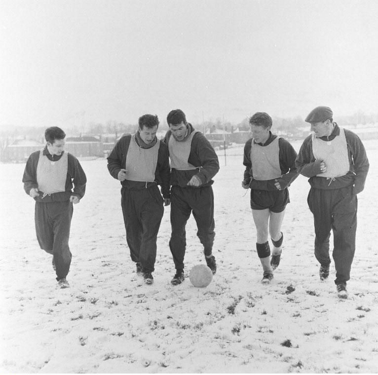 Hearts' training session 1966
