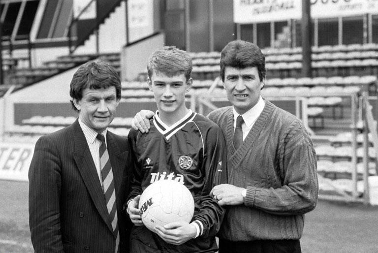 Max Christie signs to Hearts, 1987b
