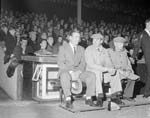 Hearts v Sheffield United - Willie watches match from trainers bench