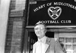 Kenny Waugh outside Tynecastle 1981