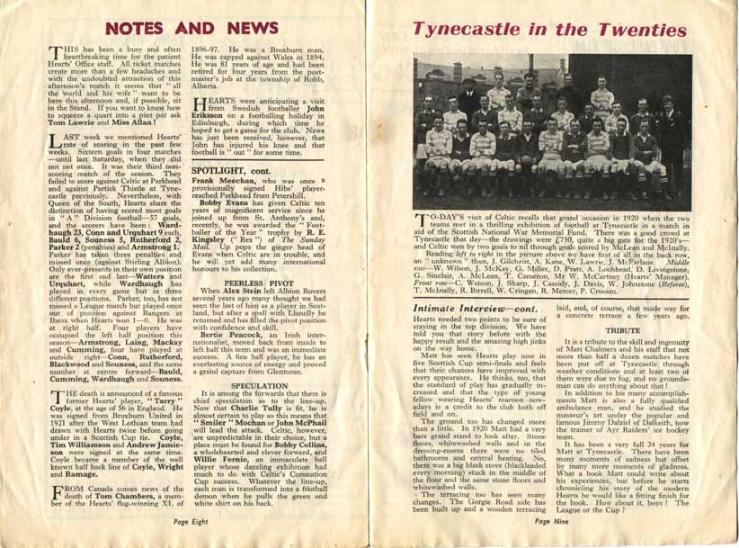 1954020605 Celtic 3-2 Tynecastle
