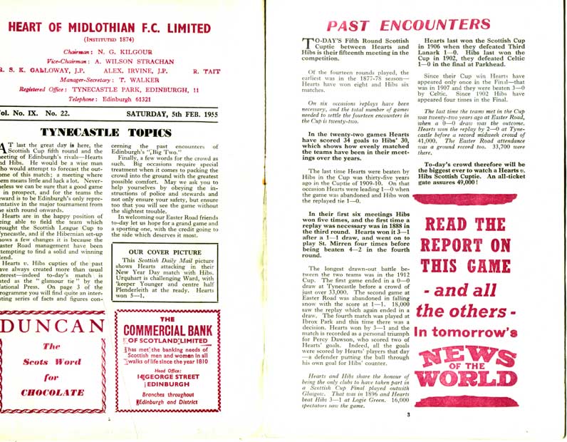 1955020502 Hibernian 5-0 Tynecastle
