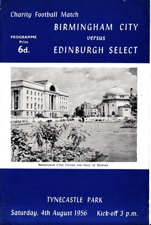 1956080401 Edinburgh Select vs Birmingham City Tynecastle