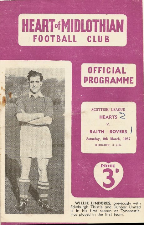 1957030901 Raith Rovers 2-1 Tynecastle