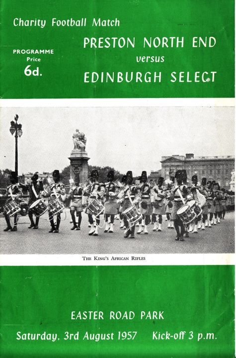 1957080301 Edinburgh Select vs Preston North End Easter Road