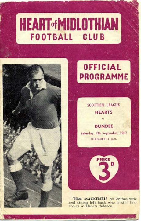 1957090701 Dundee 6-0 Tynecastle