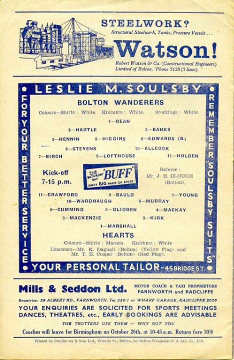 1957101402 Bolton Wanderers 1-1 A