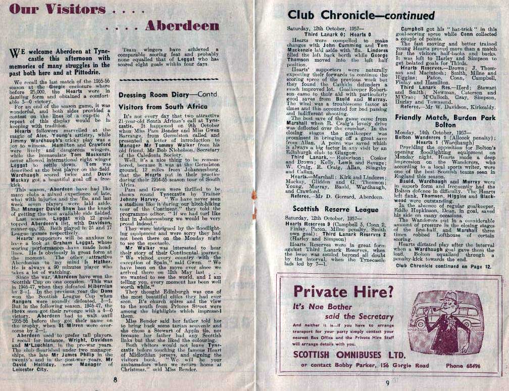 1957101905 Aberdeen 4-0 Tynecastle