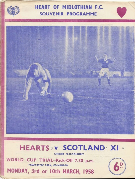 1958030301 Scotland XI 3-2 Tynecastle