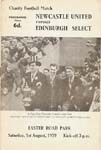 1959080101 Edinburgh Select vs Newcastle United Easter Road