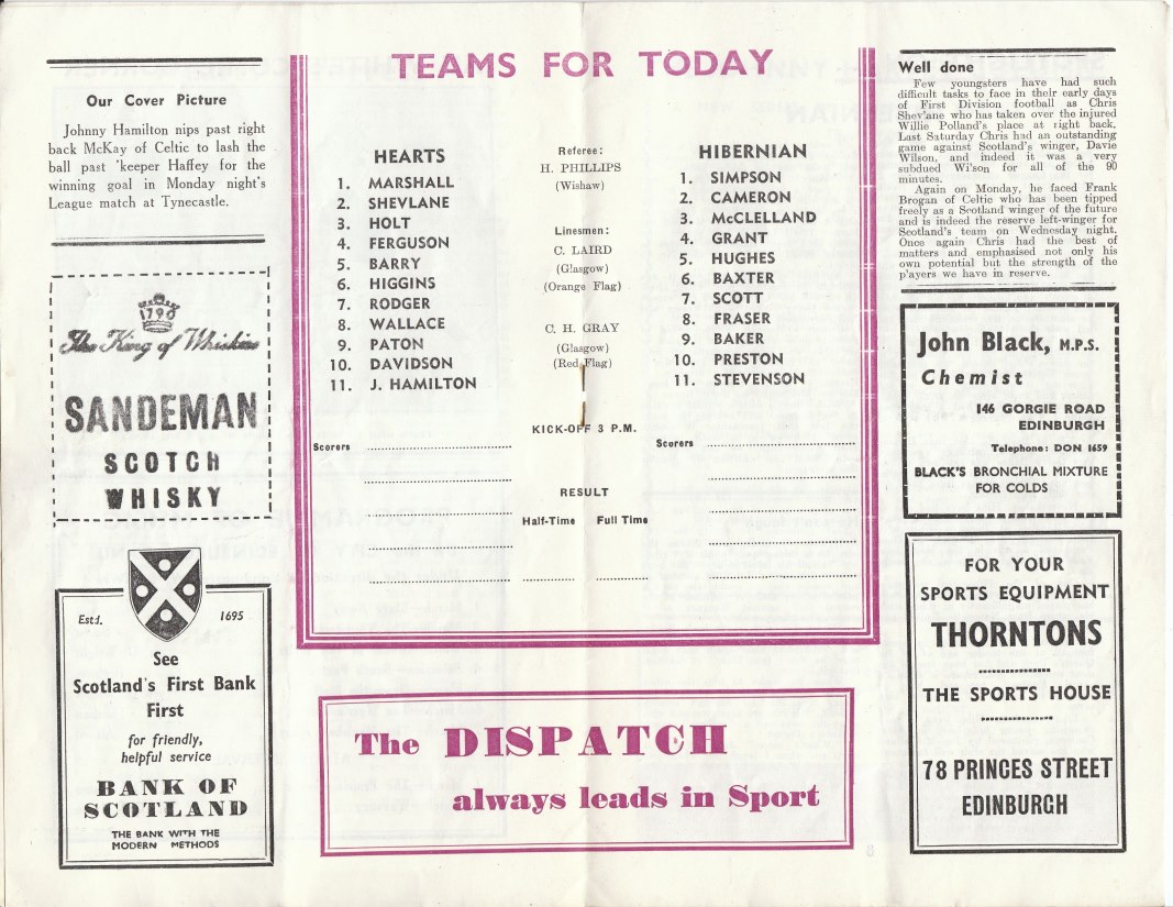 1963050404 Hibernian 3-3 Tynecastle