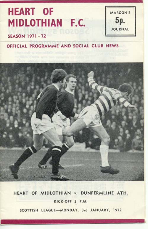 1972010301 Dunfermline Athletic 1-1 Tynecastle