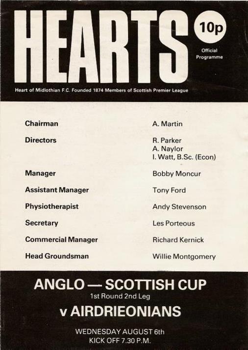 1980080601 Airdrieonians 3-3 Tynecastle