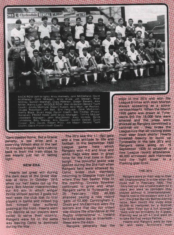 1982111007 Rangers 1-2 Tynecastle