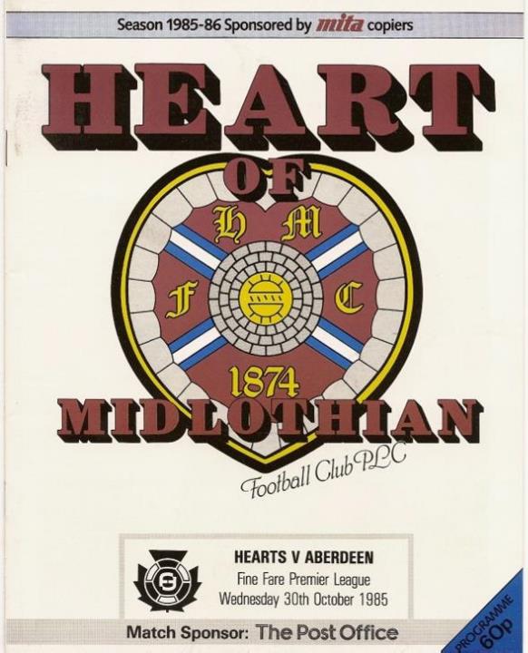 1985103001 Aberdeen 1-0 Tynecastle