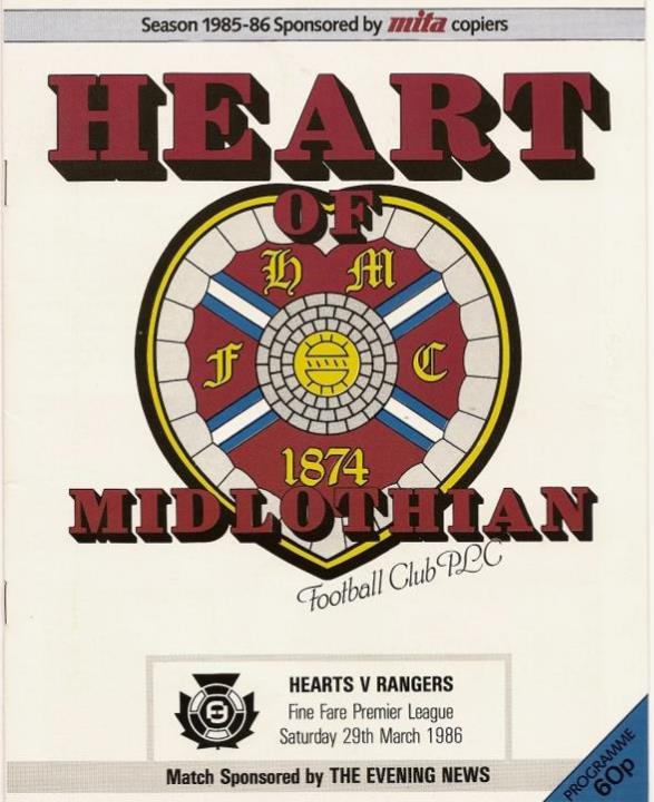 1986032901 Rangers 3-1 Tynecastle