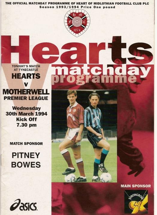 1994033001 Motherwell 0-0 Tynecastle