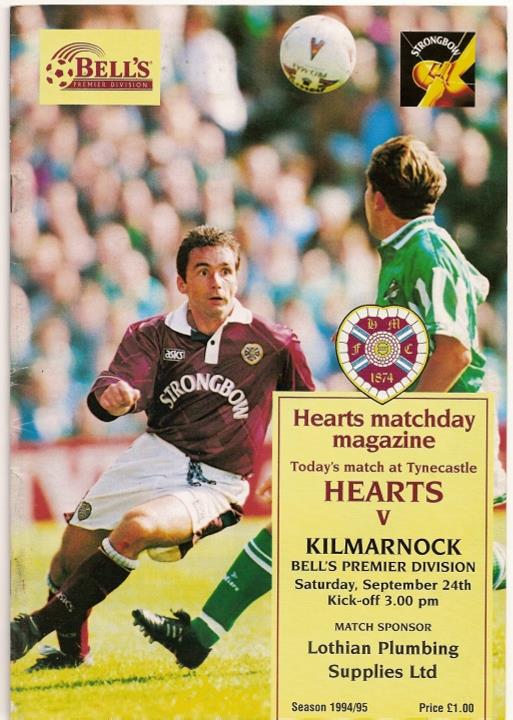 1994092401 Kilmarnock 3-0 Tynecastle