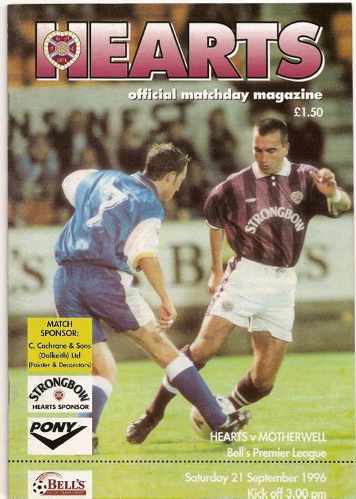 1996092101 Motherwell 1-1 Tynecastle