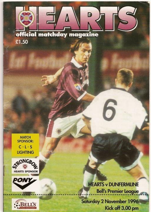 1996110201 Dunfermline Athletic 2-0 Tynecastle