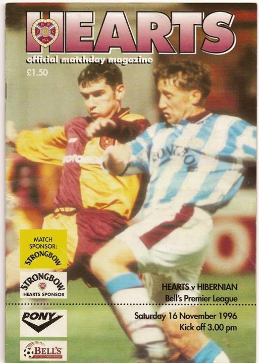 1996111601 Hibernian 0-0 Tynecastle