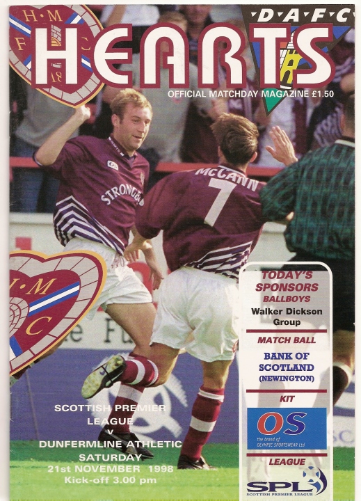 1998112101 Dunfermline Athletic 2-1 Tynecastle