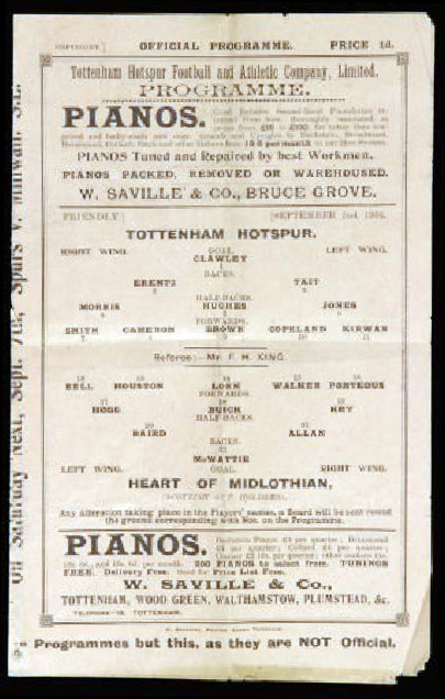1901090201 Tottenham Hotspur 0-0 A