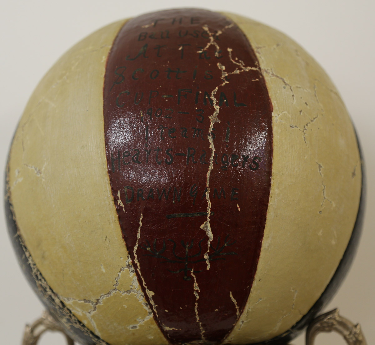 Match Ball From 1903 Scottish Cup Final v Rangers