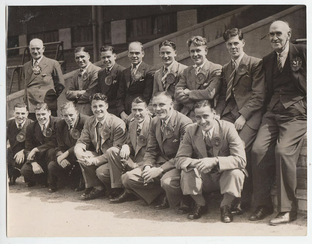 Photo team preparing to leave for Germany in 1946
