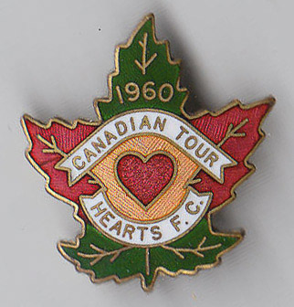 1960 Hearts F.C. Canadian Tour Badge